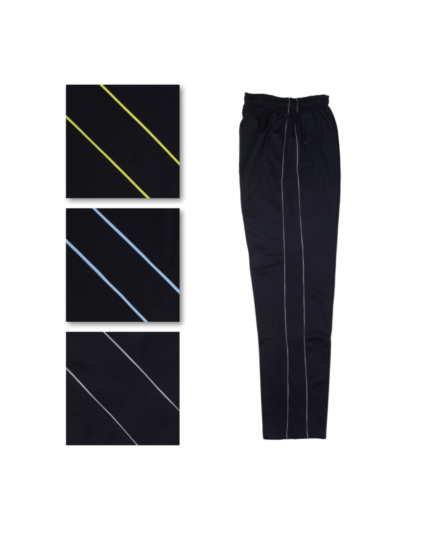 네이비바탕 얇은 2선 바지