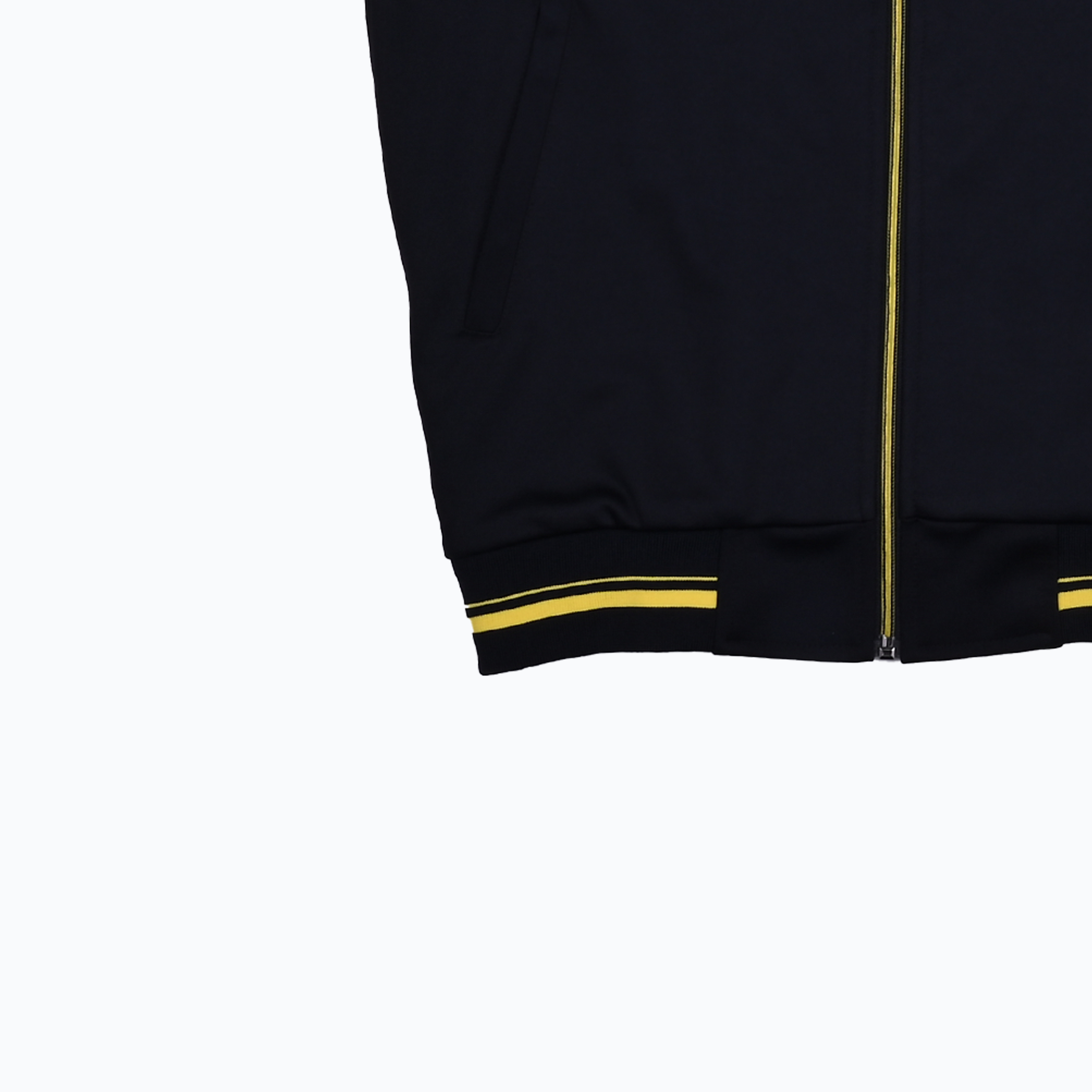 네이비 연노랑 원앤원(양옆 얇은선) 집업 동복상의(시보리)